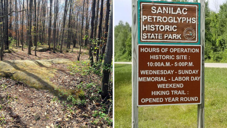 This tucked-away Michigan state park preserves markings left behind centuries ago