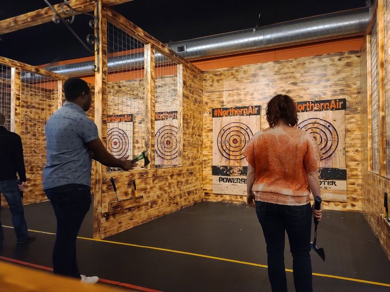Axe throwing for groups