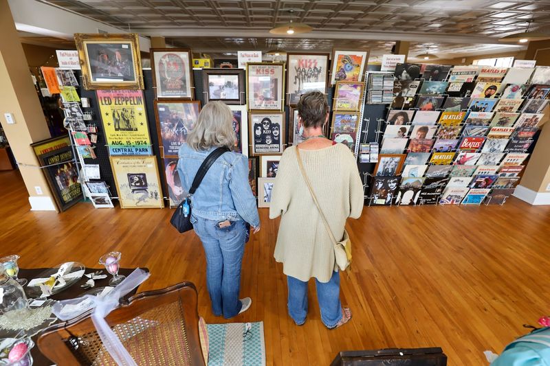 Vinyl Records and Music Collectibles on the Second Floor