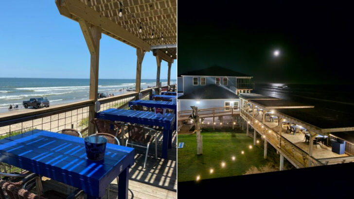 We stumbled on a small Texas beach bar made for taking the rest of the day off