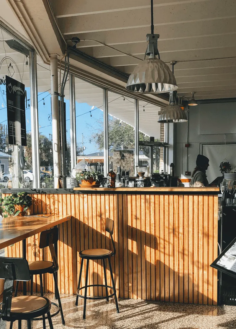 Coffee, snacks, and taking drinks upstairs