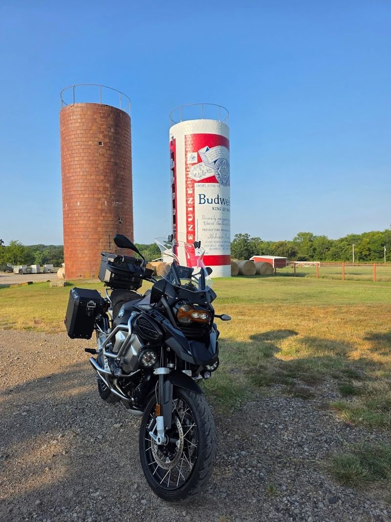 Giant Budweiser Beer Can Silo