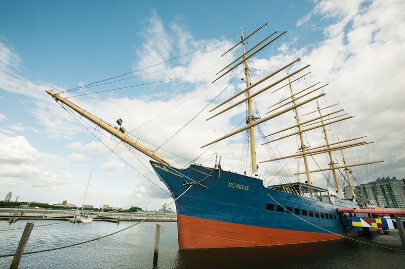The Historic Ship Behind the Restaurant