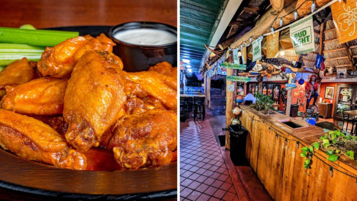 A Florida Sports Bar Built From Two Old Restaurants Fused Together Serves Wings People Say Are the Best in the State