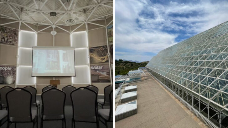 A Glass Structure in Arizona Contains a Rainforest, an Ocean, and a Desert and Was Built to Prepare Humans for Space