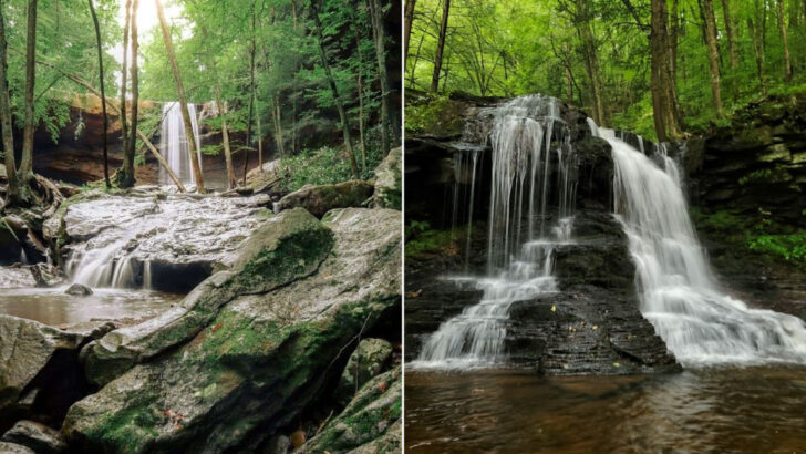 A Pennsylvania Road Trip to Beautiful Waterfalls You Can Reach Without Hiking