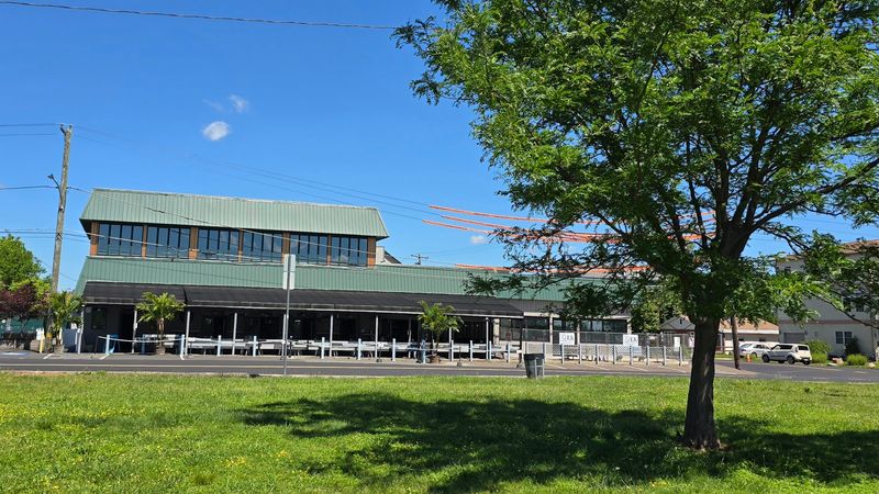 Multi-Level Seating With Riverfront Views