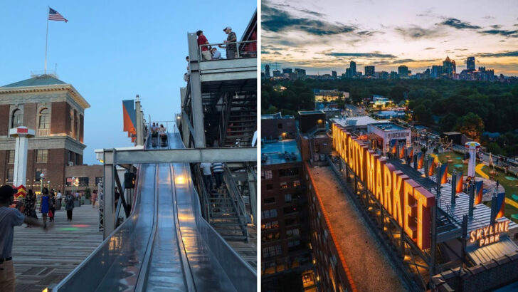 A Three-Story Slide And Carnival Games Make This Rooftop Attraction In Georgia Hard To Skip