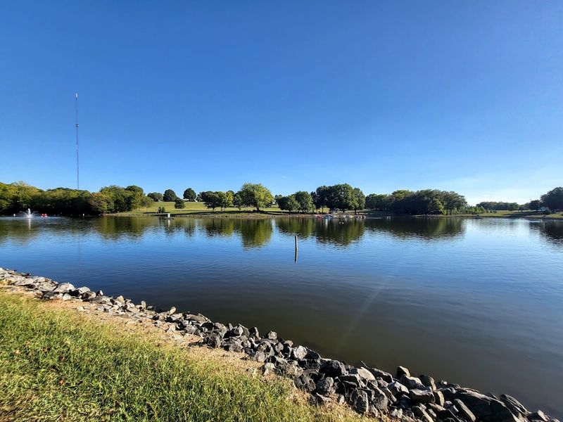The Scenic Nine-Acre Lake at Its Center