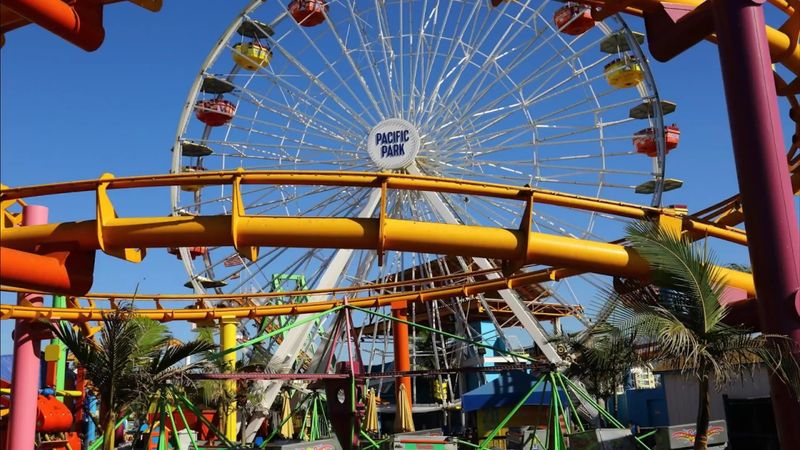 Santa Monica Pier and Beach - Santa Monica, CA