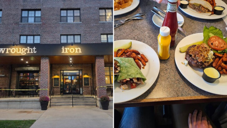 Built inside a former furniture factory, this Michigan restaurant blends history with upscale comfort food