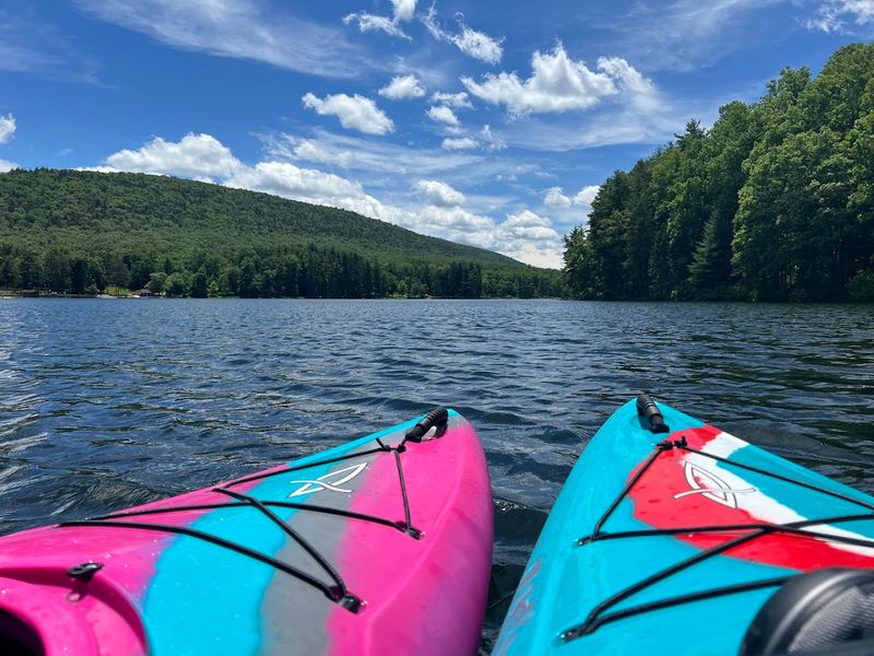 Kayaking and Boating on the Lake