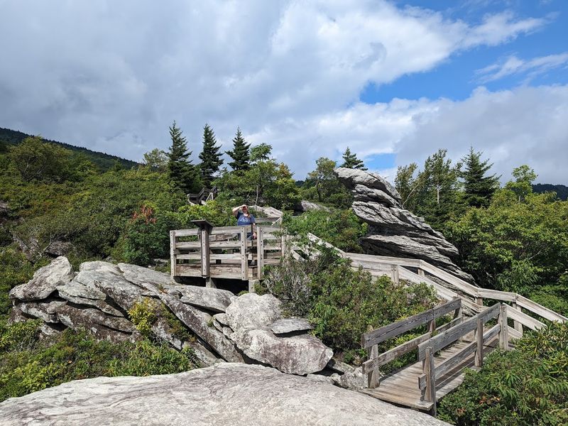 The Wooden Walkway and Multiple Overlook Platforms