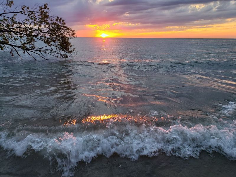 Sunsets Over Lake Michigan