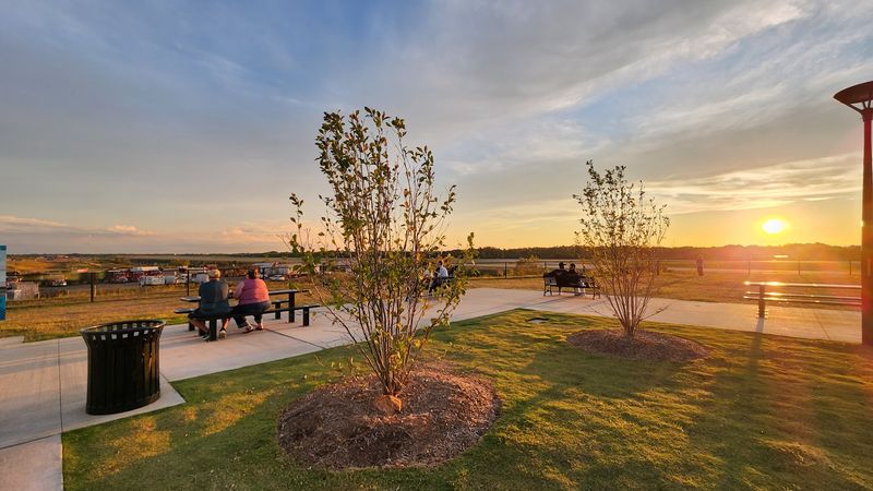 Picnic Tables, Benches, and Open Green Space to Relax