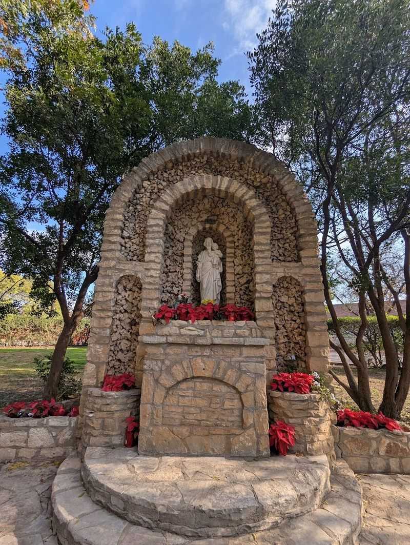 Praying the Rosary on the Grounds