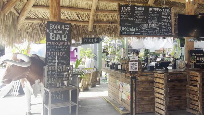 Tiki Huts, Dining Areas, and Live Entertainment