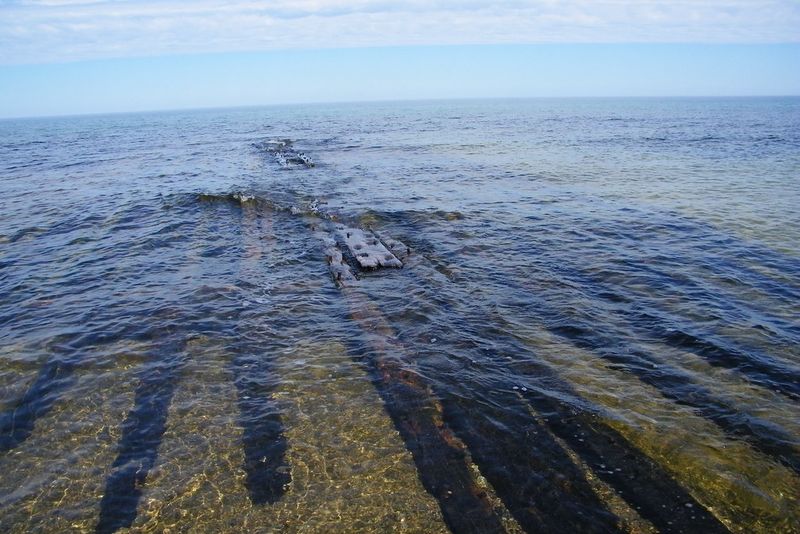 Mary Jarecki & Wreck Remains &mdash; Au Sable Point, Michigan