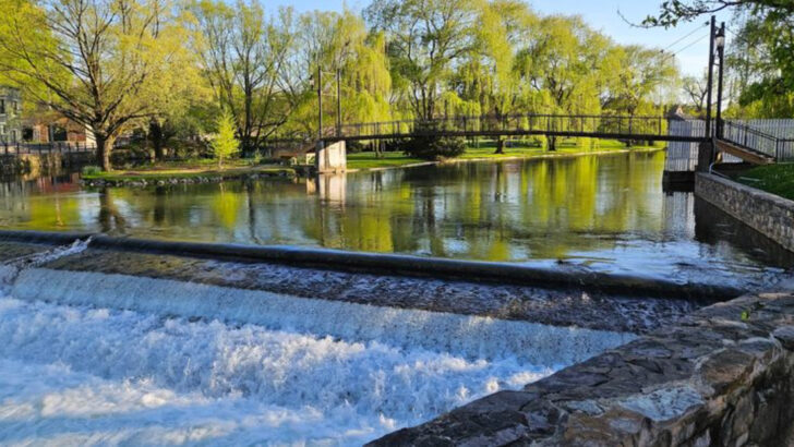 One of the Most Photographed Towns in Pennsylvania Has a Spring-Fed Creek Flowing Through Its Historic Downtown