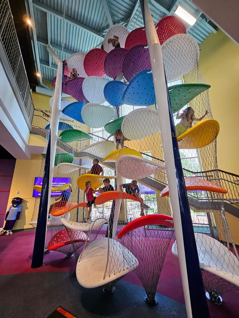 Two-Story Net Climb and Physical Activity Exhibits for Active Kids