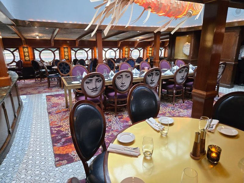 Dining Inside a Real Tall Ship