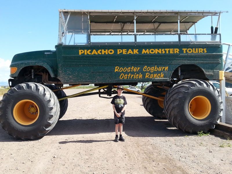 Monster Truck Rides Across the Desert