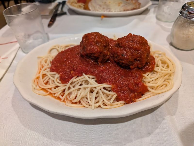 Meatballs and red gravy