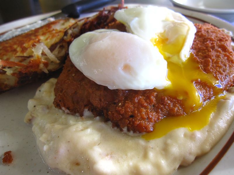 Country Fried Steak with Eggs