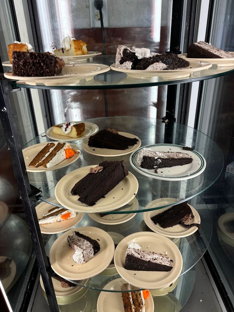 Dessert Section with Ice Cream and Cakes