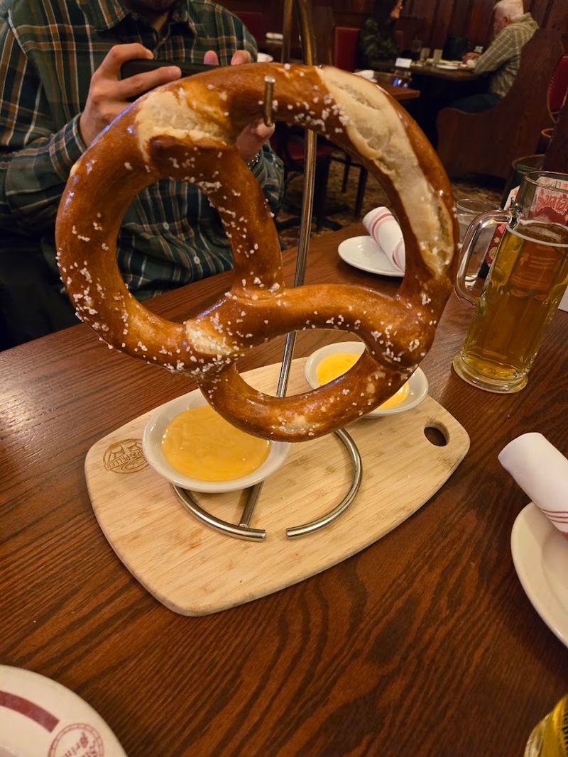 The giant Bavarian pretzel