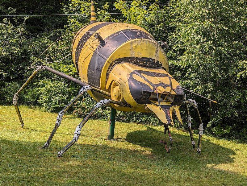 The Giant Bumblebee Made from a Saab and Cement Mixer