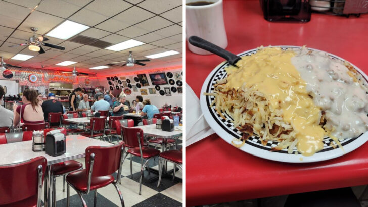 The Illinois Diner Famous For Horseshoe Breakfasts So Big You Need A Fork And A Strategy