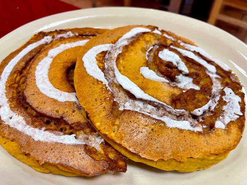 Cinnamon Roll Pancakes Worth Every Single Bite