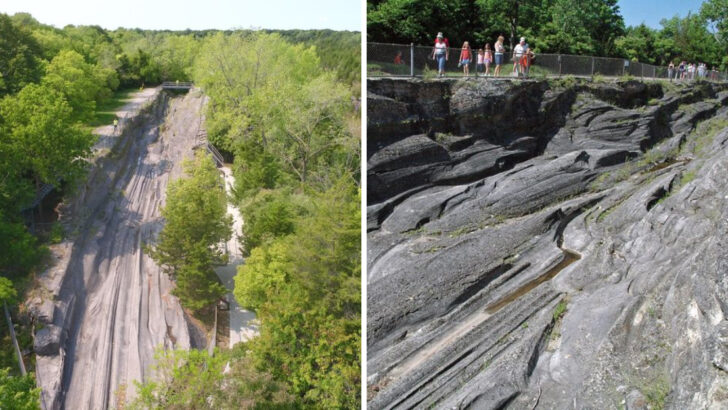 The Largest Glacial Grooves On Earth Are On A Small Ohio Island And They’re Free To Visit