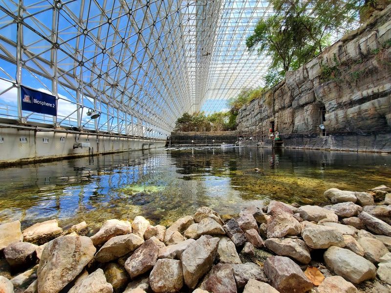 The Man-Made Ocean with a Coral Reef