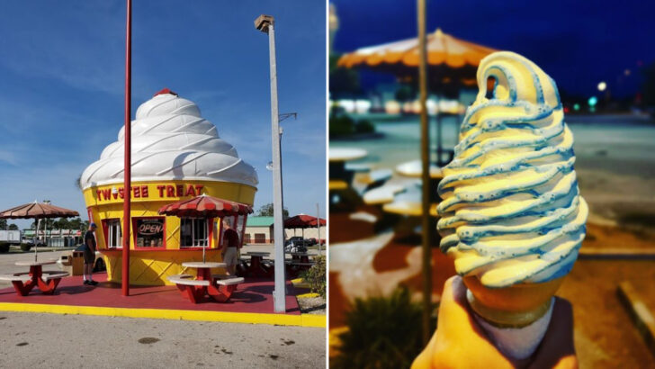 There&rsquo;s an Ice Cream Shop in Florida Shaped Like a Giant Cone and One Look Is All It Takes to Pull Over