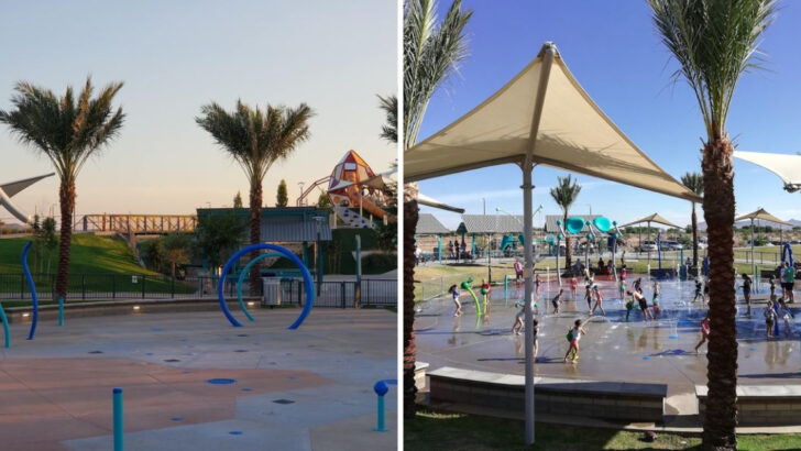 This Arizona Playground Has a Splash Pad and Enough Space To Wear Out Any Kid