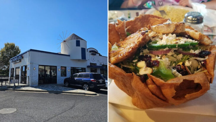 This Charming Greek Restaurant in North Carolina Is Famous for Its Incredible Taco Salad