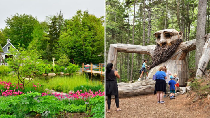 This Coastal Maine Garden Hides Giant Trolls And A Storybook Children&rsquo;s Village In The Woods