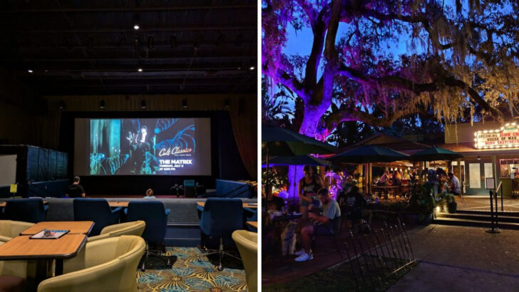 This Florida Cinema Is Nestled Beneath Majestic Oaks and Flowing Spanish Moss