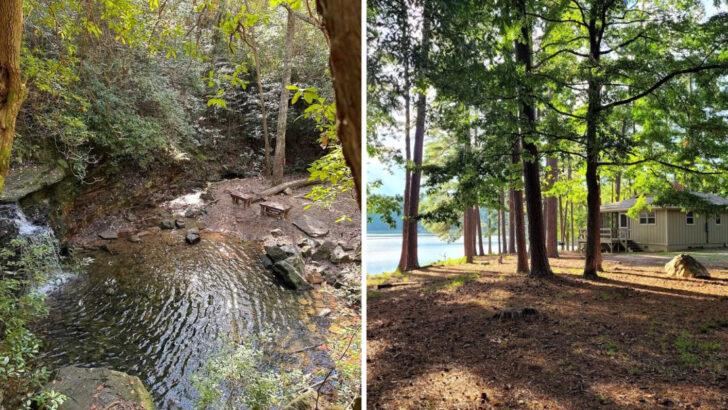 This Georgia State Park Is Known For Quiet Forest Roads, Waterfalls, And Miles Of Trails