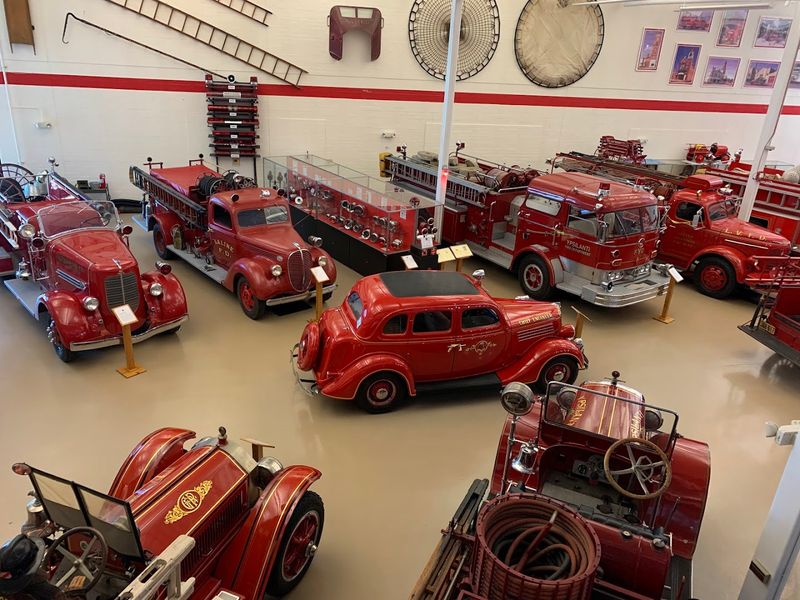 Vintage Fire Trucks Spanning Multiple Eras