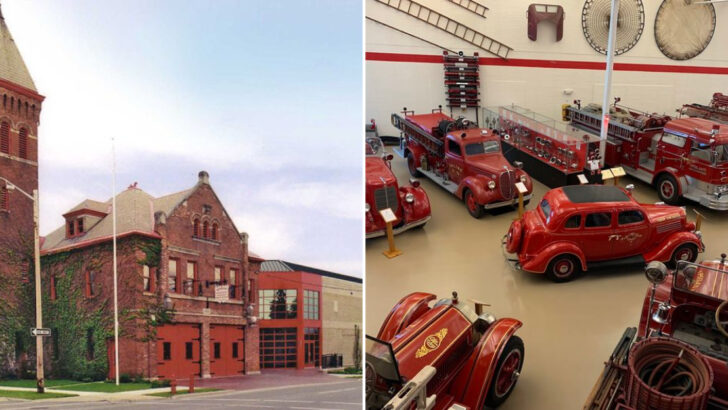 This Lesser-Known Michigan Museum Lets You Get Up Close to Vintage Fire Trucks and Real Firehouse Gear