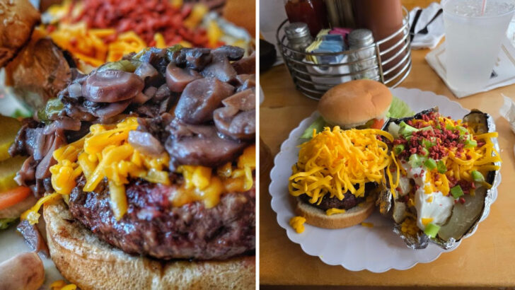 This Louisiana Restaurant Is Known for Oversized Cheeseburgers That Barely Fit the Plate