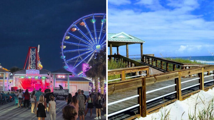 This North Carolina Boardwalk Still Has a Ferris Wheel, Famous Donuts, and That Classic Seaside Feel