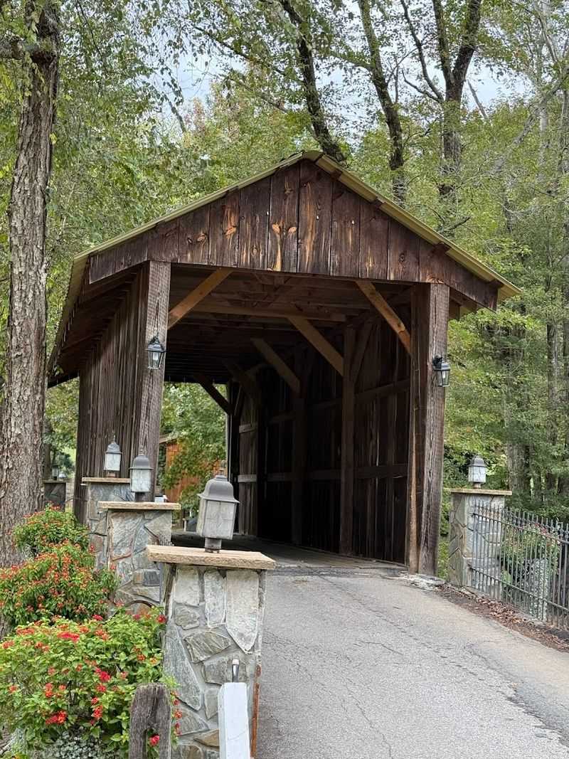 Arriving Through The Covered Bridge