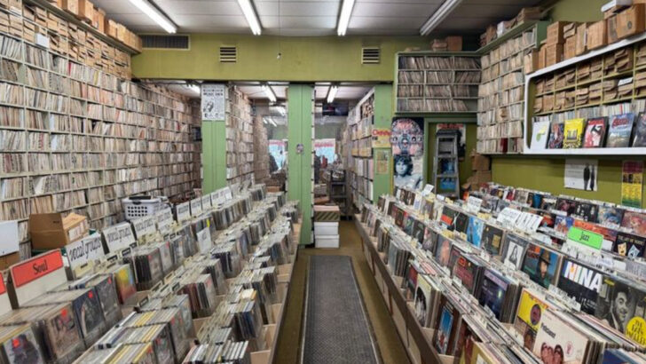This Record Store in Pennsylvania Has Five Floors and Over a Million Vinyl Records