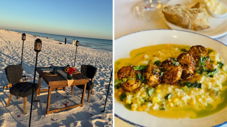 This Restaurant on a Private Florida Beach Serves Truffle Corn Risotto Worth Every Penny