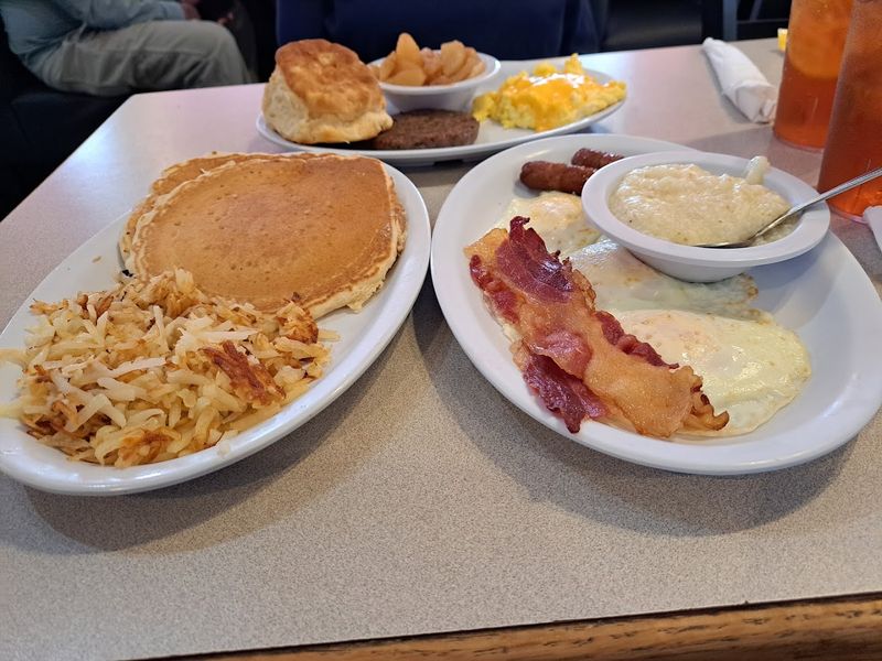 Hearty Breakfast Plates at Sunrise