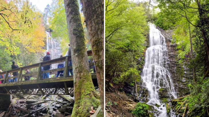 This Stairway Waterfall Hike in North Carolina Feels Like Pure Magic